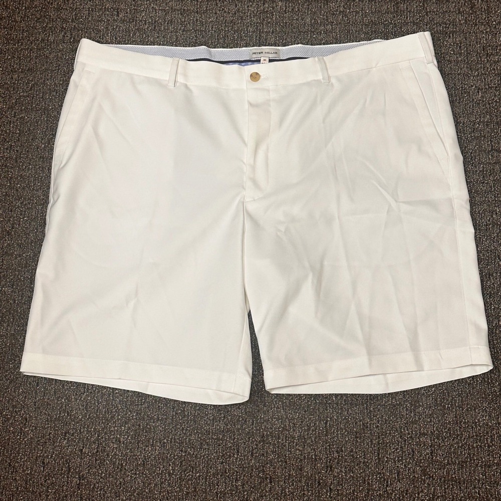 Peter Millar White Golf Shorts Mens Size 42 Crown Lightweight Casual NWOT